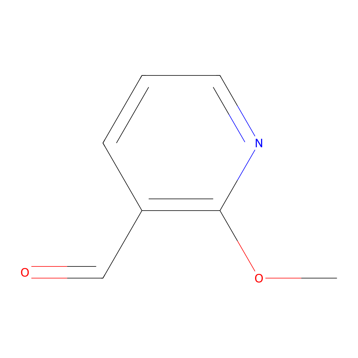 2-Methoxypyridine-3-carbaldehyde molecular structure, CAS 71255-09-9