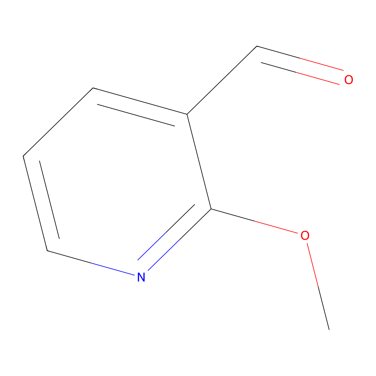 2-Methoxypyridine-3-carbaldehyde molecular structure, CAS 71255-09-9