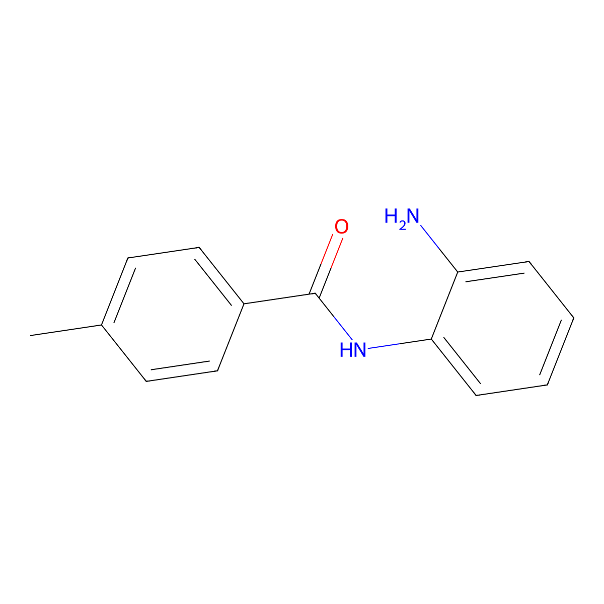 N-(2-aminophenyl)-4-methylbenzamide molecular structure, CAS 71255-53-3