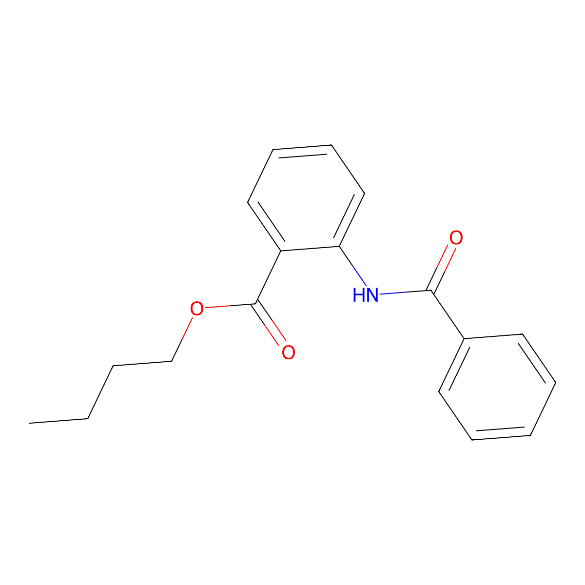 Butyl 2-benzamidobenzoate molecular structure, CAS 71263-90-6