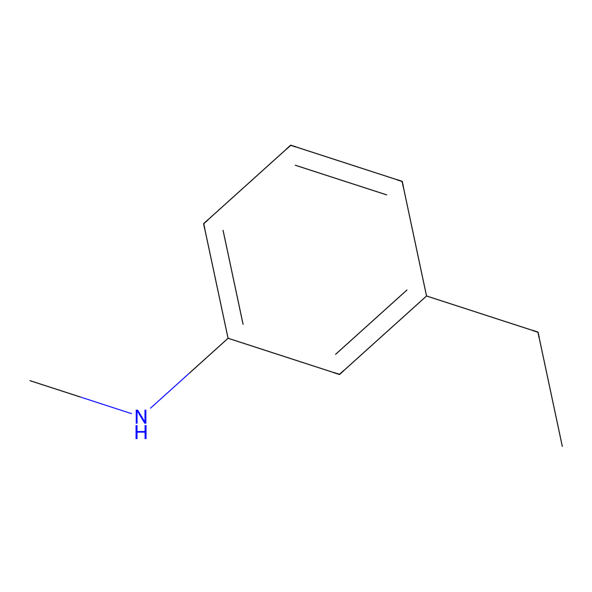 3-Ethyl-n-methylaniline molecular structure, CAS 71265-20-8