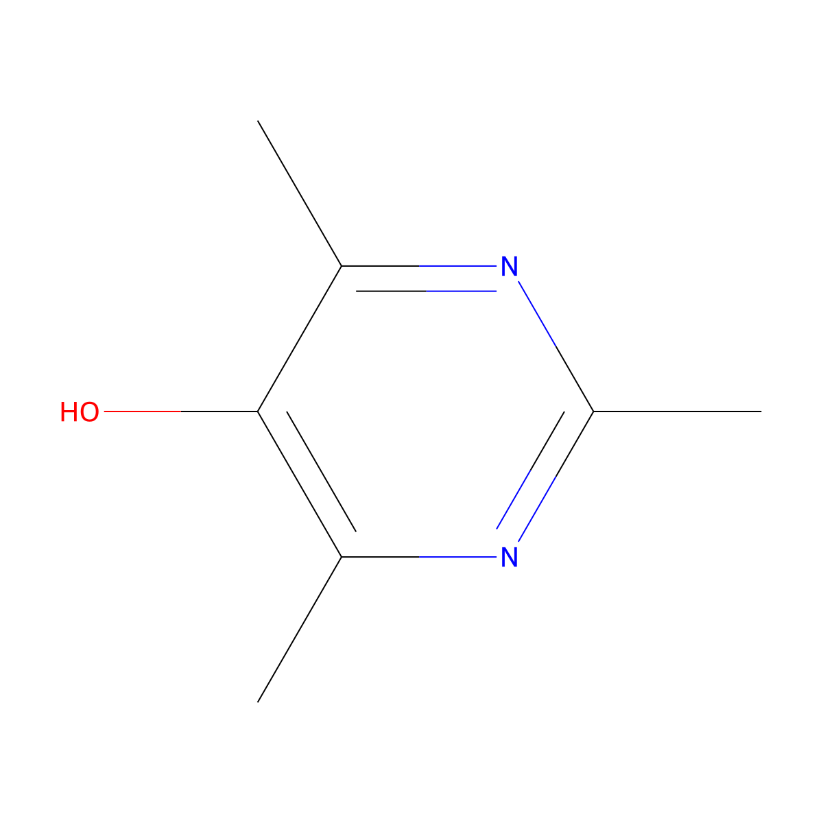 2,4,6-Trimethyl-5-hydroxypyrimidine molecular structure, CAS 71267-12-4