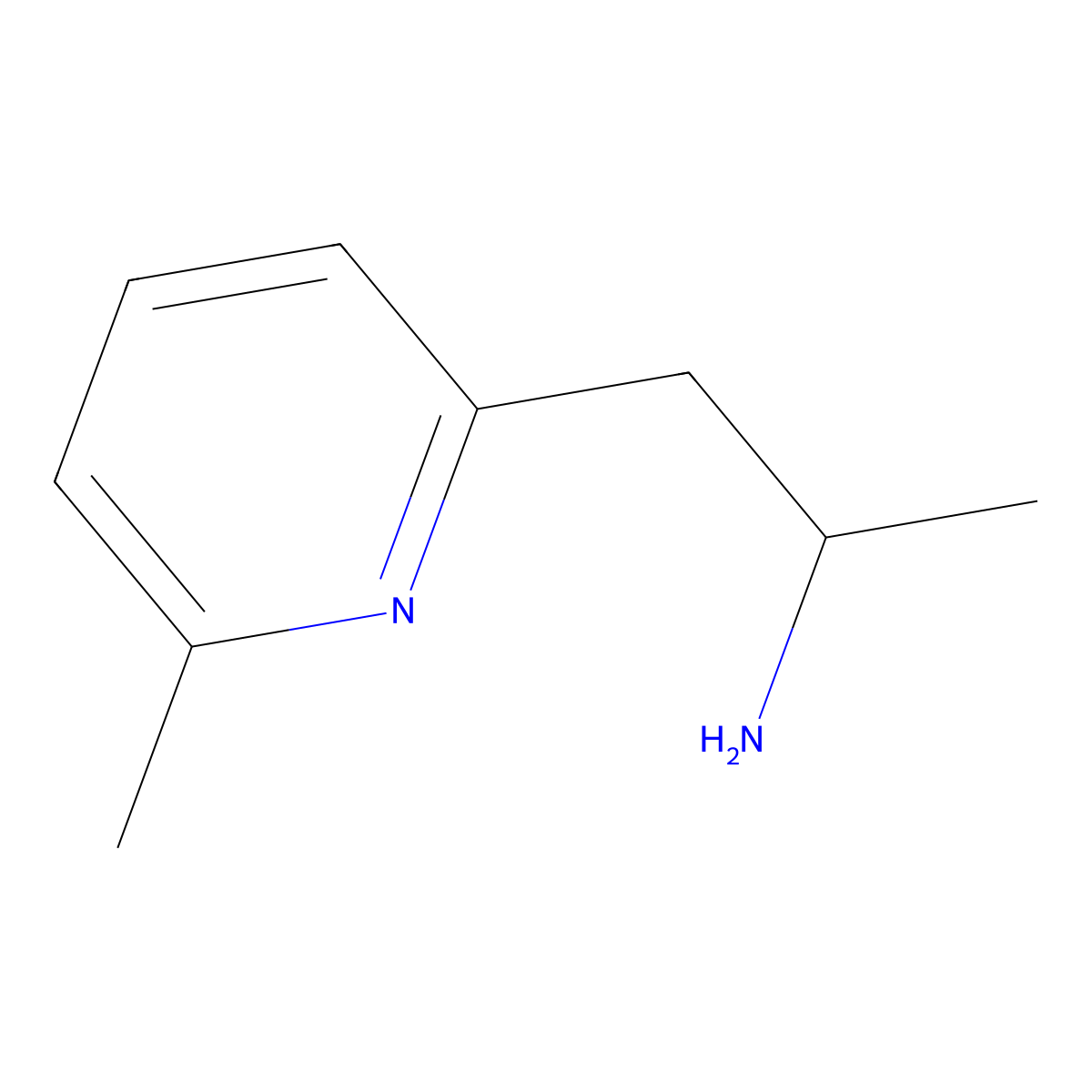 1-(6-Methylpyridin-2-yl)propan-2-amine molecular structure, CAS 71271-62-0