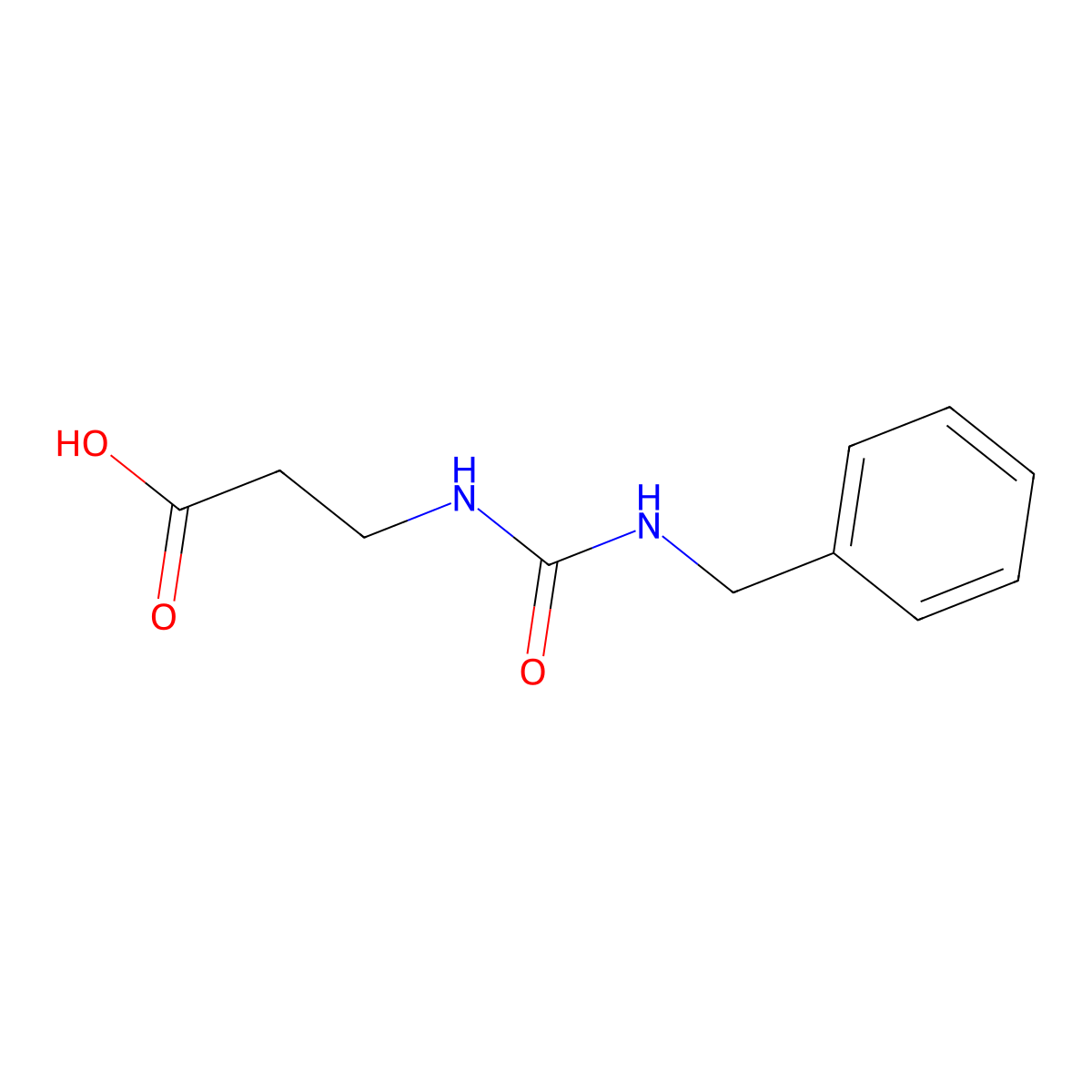 3-[(Benzylcarbamoyl)amino]propanoic acid molecular structure, CAS 71274-38-9