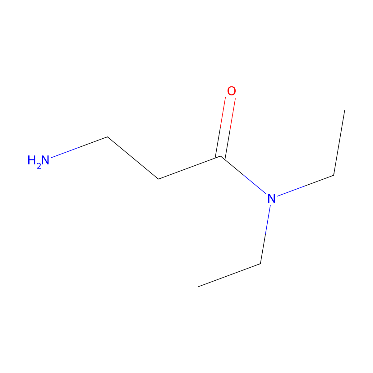3-amino-N,N-diethylpropanamide molecular structure, CAS 71274-45-8