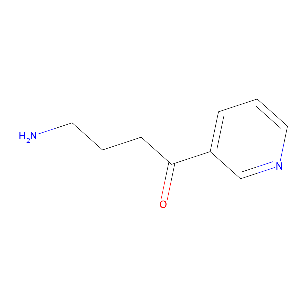 4-Amino-1-(pyridin-3-yl)butan-1-one molecular structure, CAS 71278-11-0