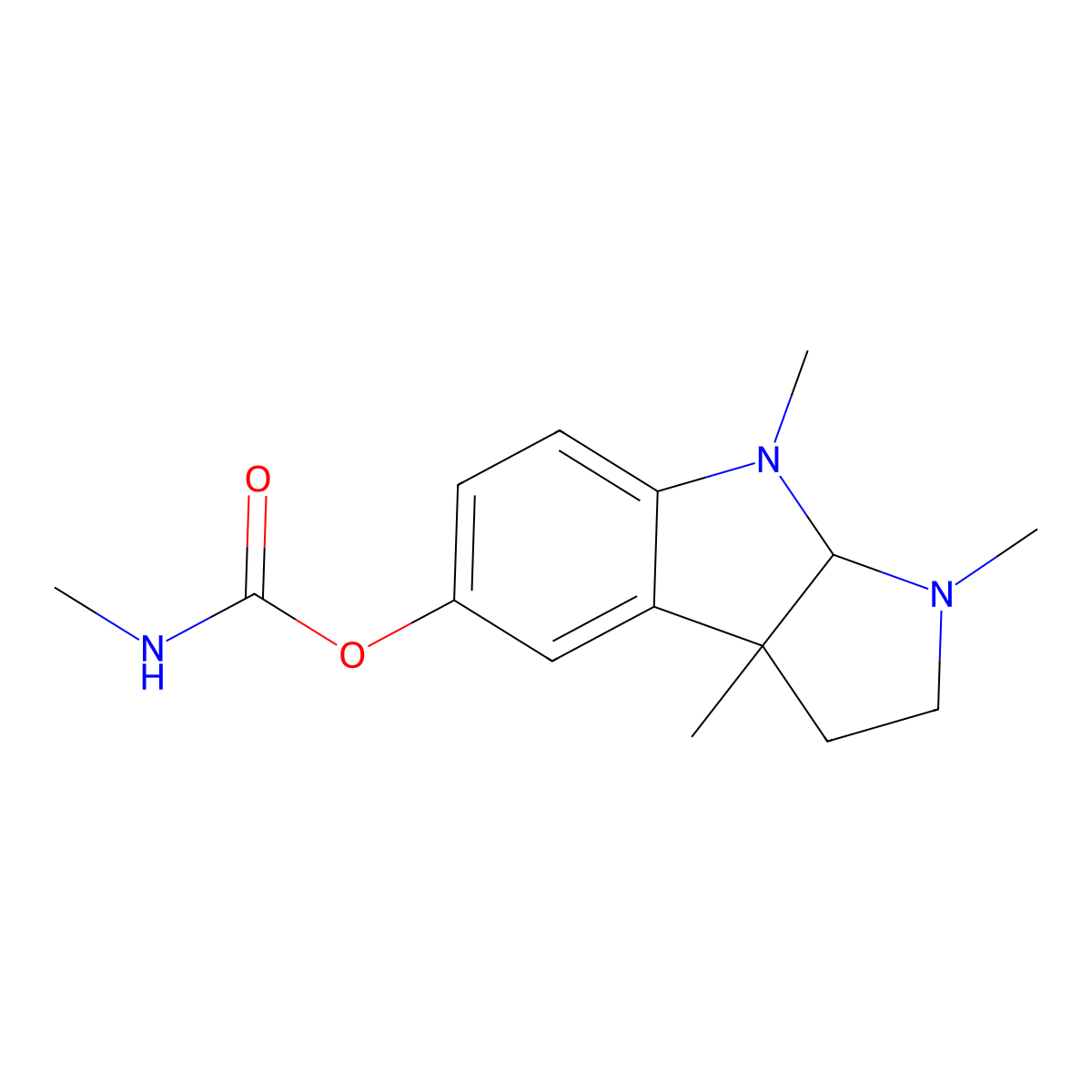 (3,4,8B-Trimethyl-2,3A-Dihydro-1H-Pyrrolo(2,3-B)Indol-7-Yl) N-Methylcarbamate molecular structure, CAS 7128-53-2