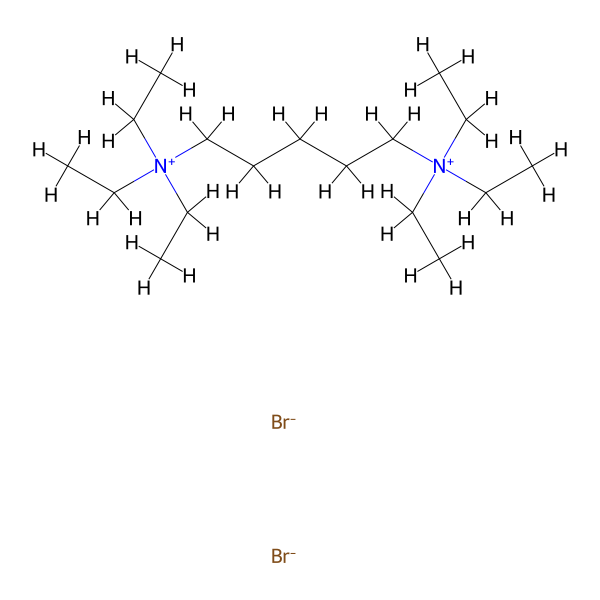 Ammonium, pentamethylenebis(triethyl-, dibromide molecular structure, CAS 7128-82-7