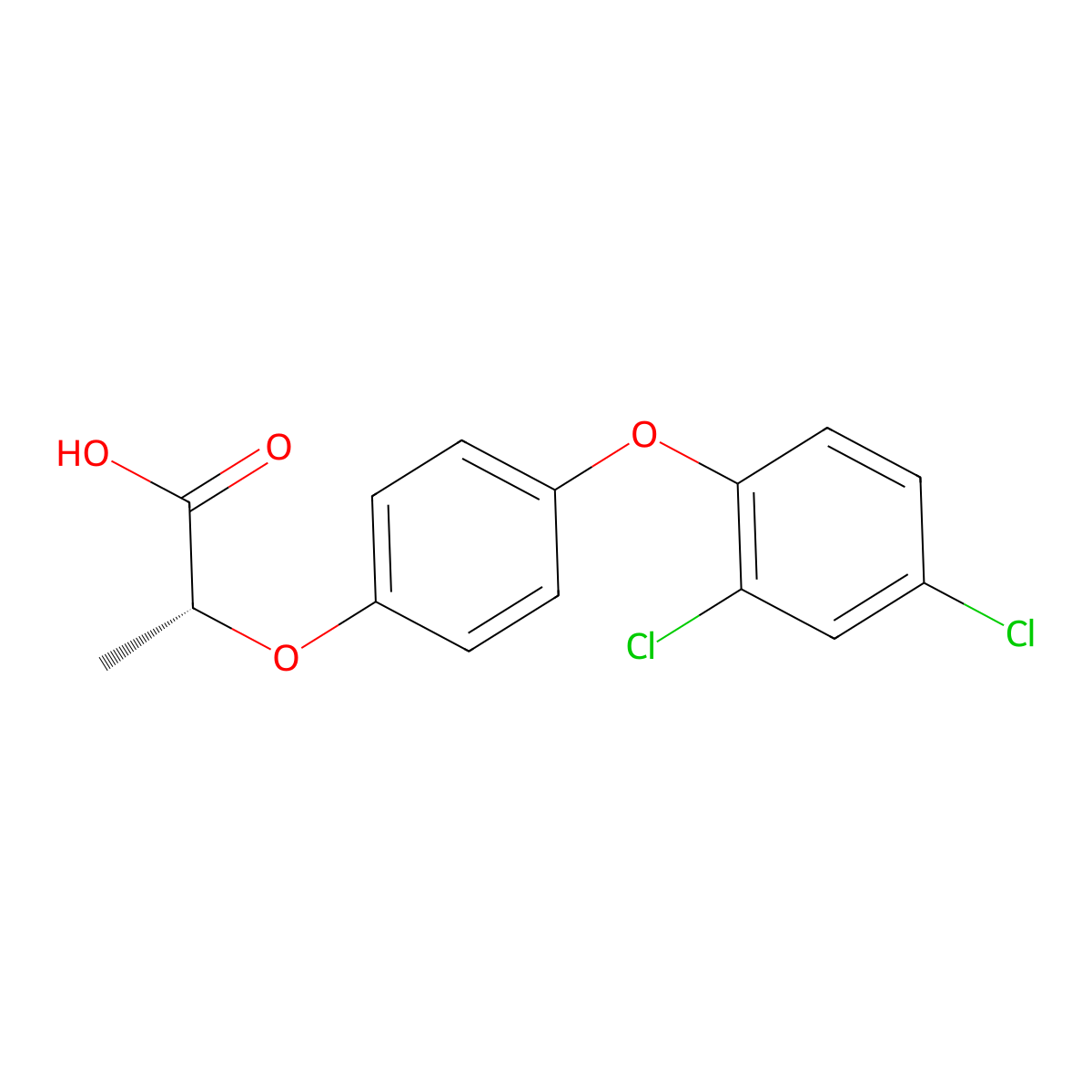 (R)-diclofop molecular structure, CAS 71283-28-8