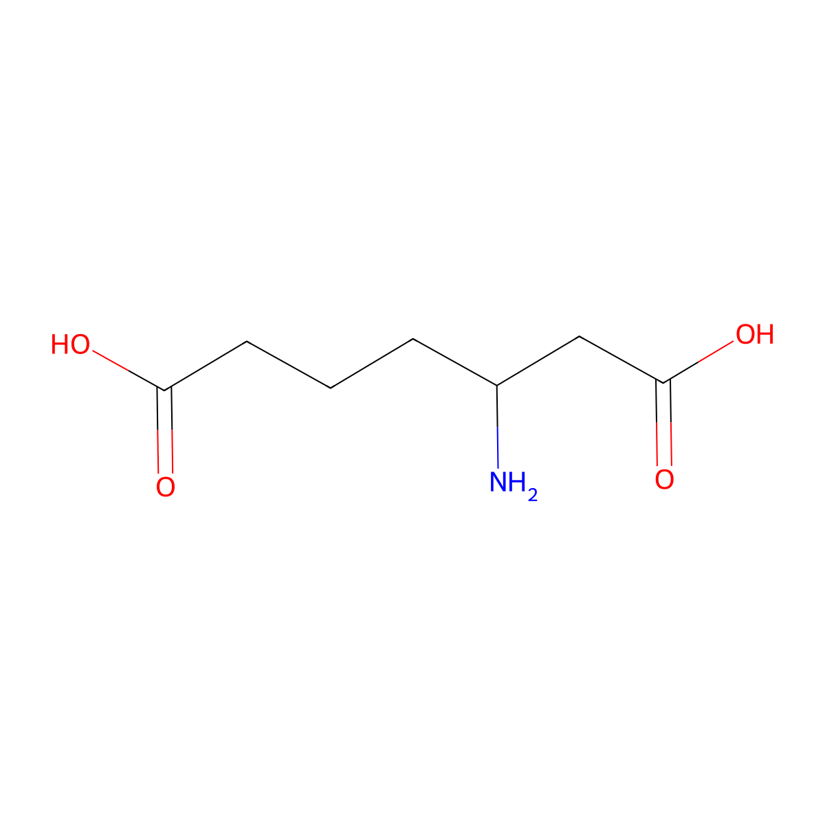 3-Aminoheptanedioic acid molecular structure, CAS 71288-40-9