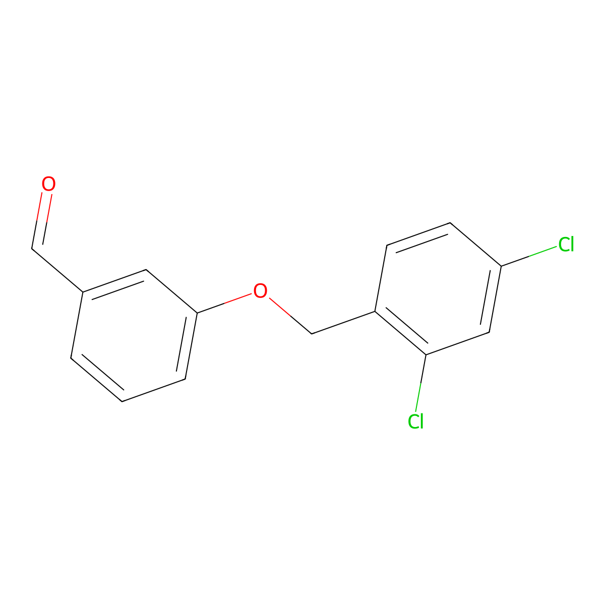 3-[(2,4-Dichlorobenzyl)oxy]benzaldehyde molecular structure, CAS 71289-64-0