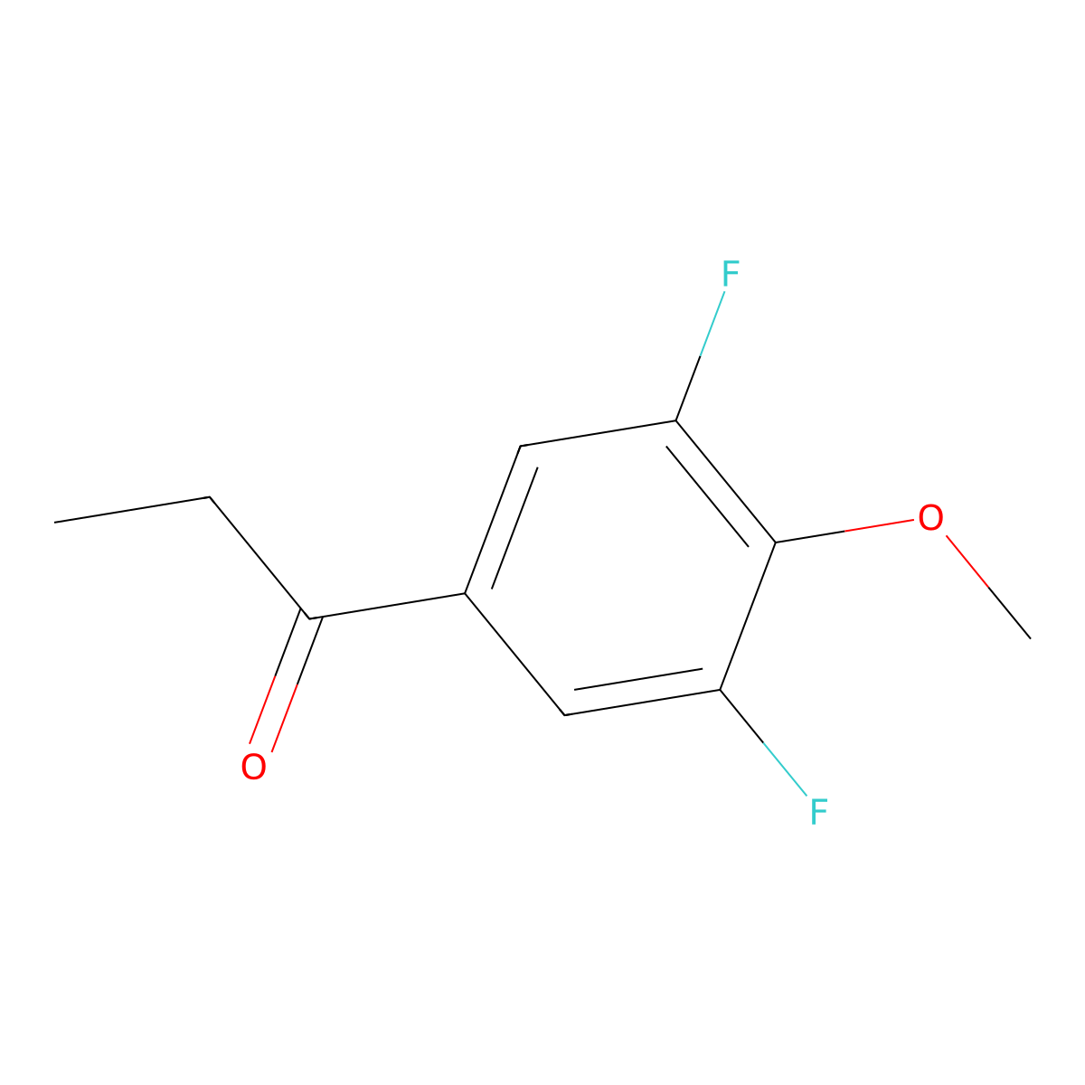1-(3,5-Difluoro-4-methoxyphenyl)propan-1-one molecular structure, CAS 71292-82-5