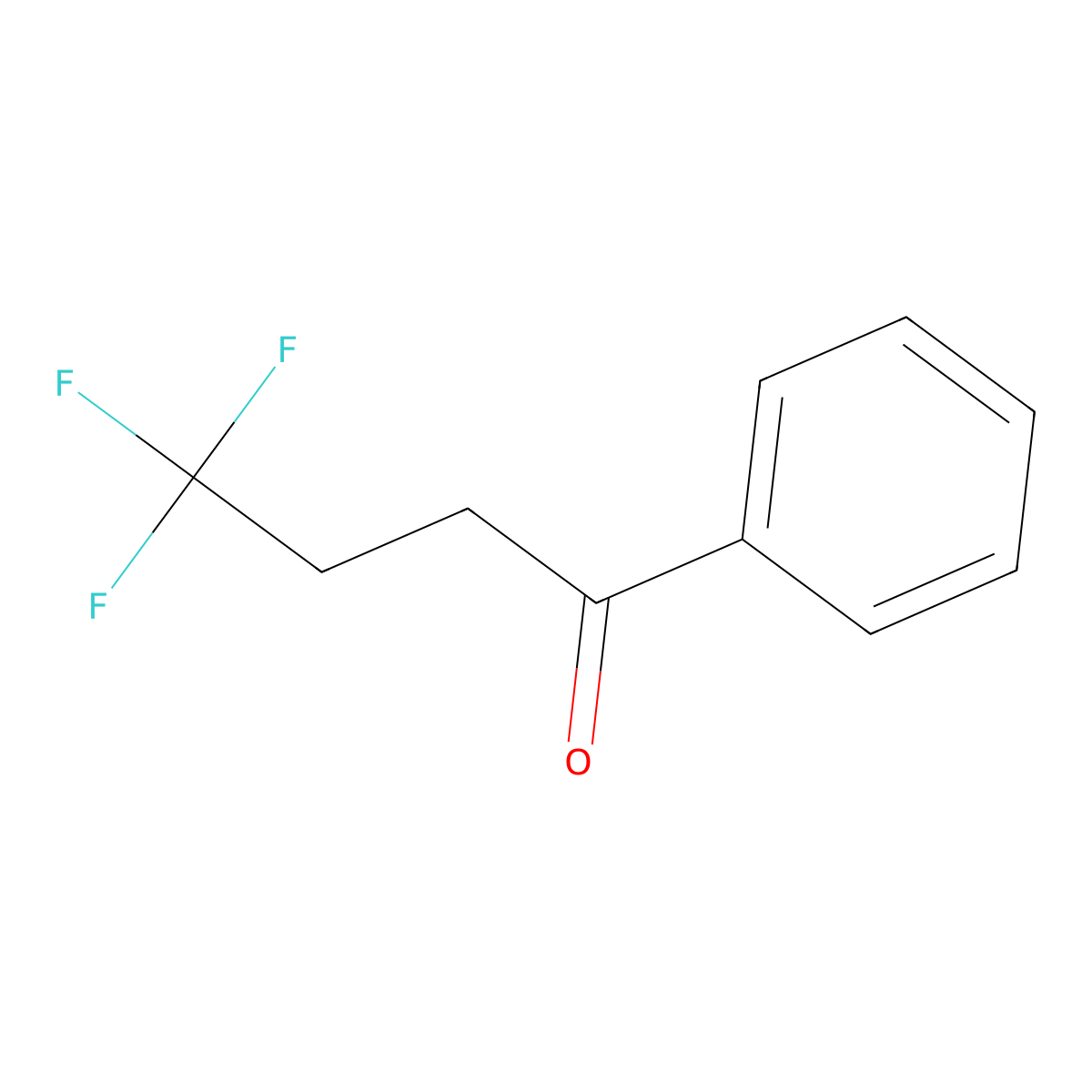4,4,4-Trifluoro-1-phenylbutan-1-one molecular structure, CAS 713-02-0