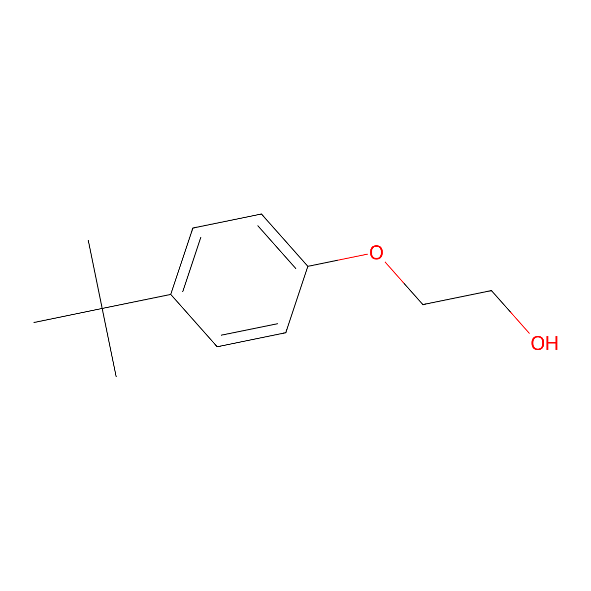 2-(4-tert-Butylphenoxy)ethanol molecular structure, CAS 713-46-2