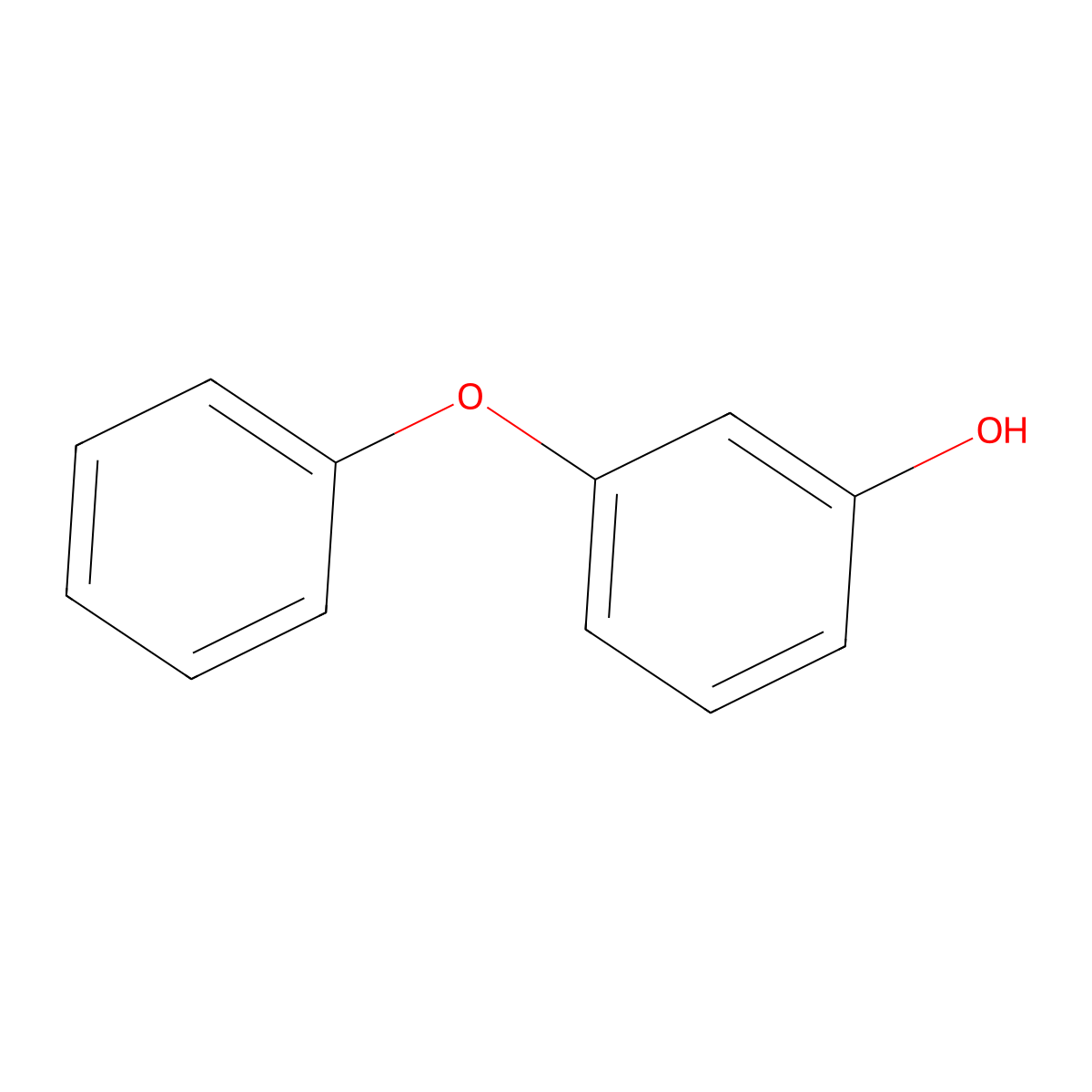 3-Phenoxyphenol molecular structure, CAS 713-68-8