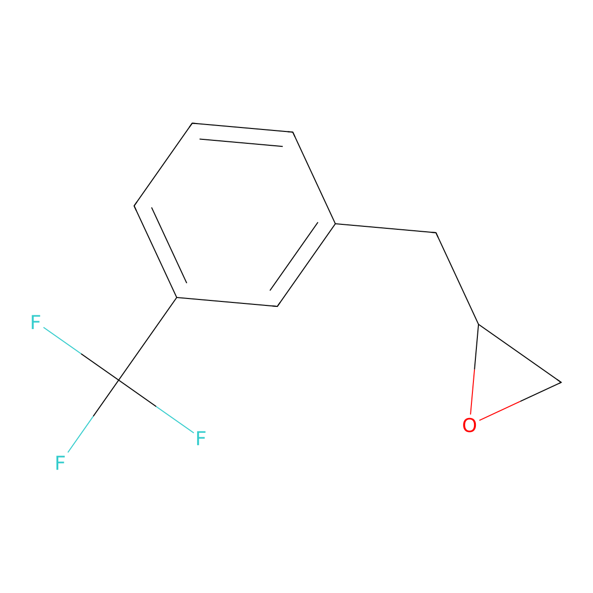 2-([3-(Trifluoromethyl)phenyl]methyl)oxirane molecular structure, CAS 713-71-3
