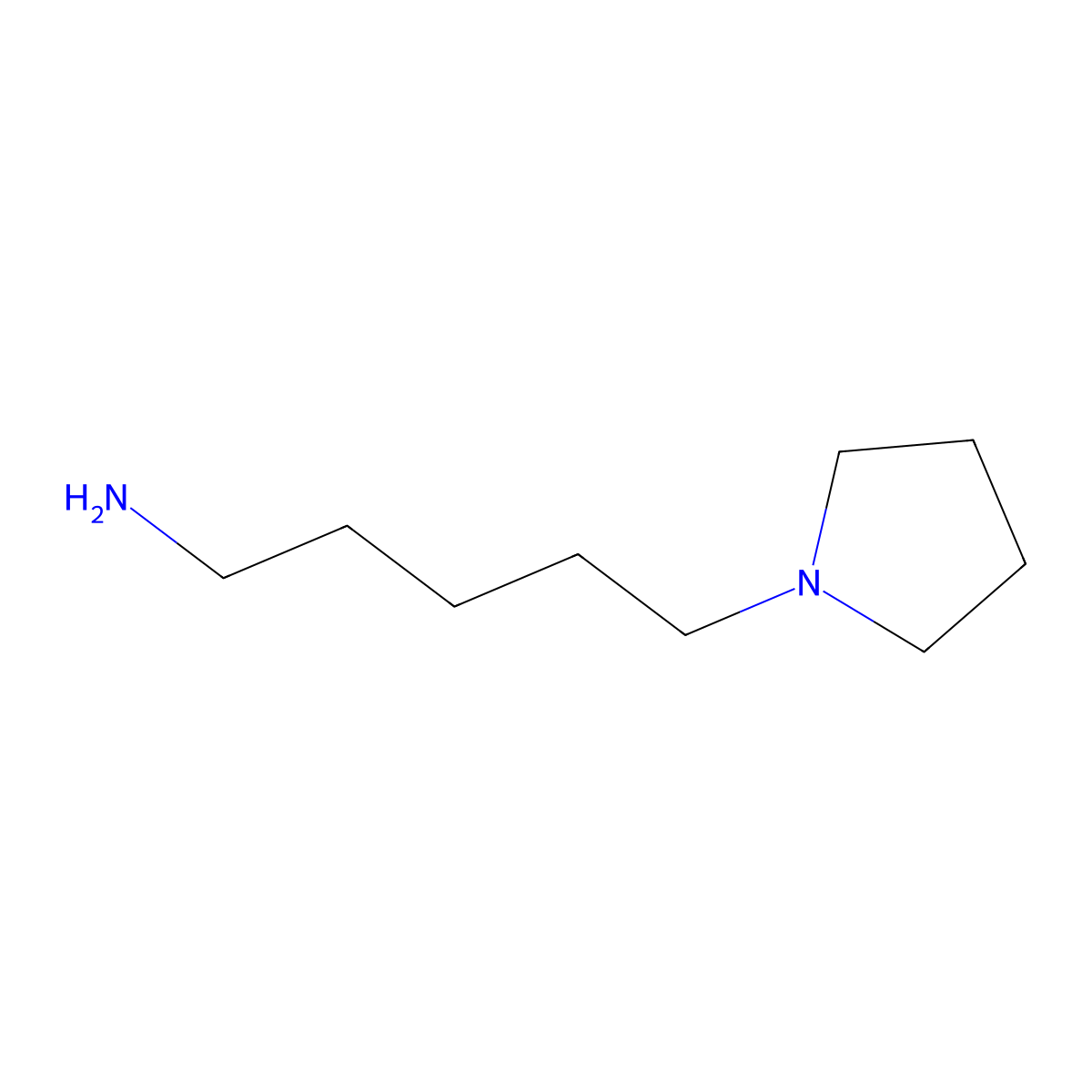 5-(Pyrrolidin-1-yl)pentan-1-amine molecular structure, CAS 71302-71-1