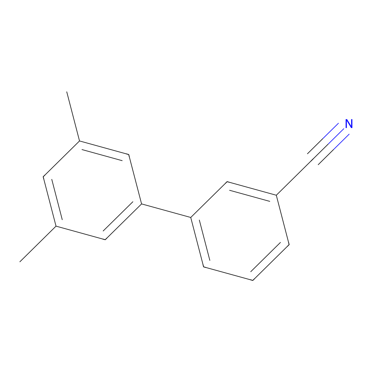 3-(3,5-Dimethylphenyl)benzonitrile molecular structure, CAS 713079-19-7