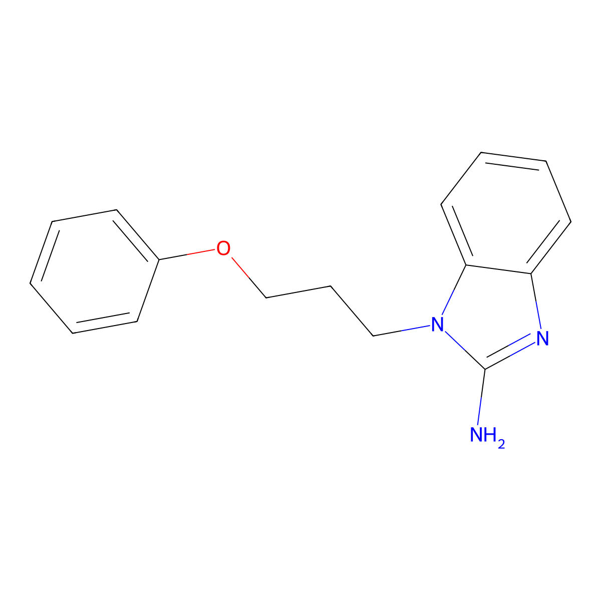 1-(3-phenoxypropyl)-1H-benzimidazol-2-amine molecular structure, CAS 713080-44-5