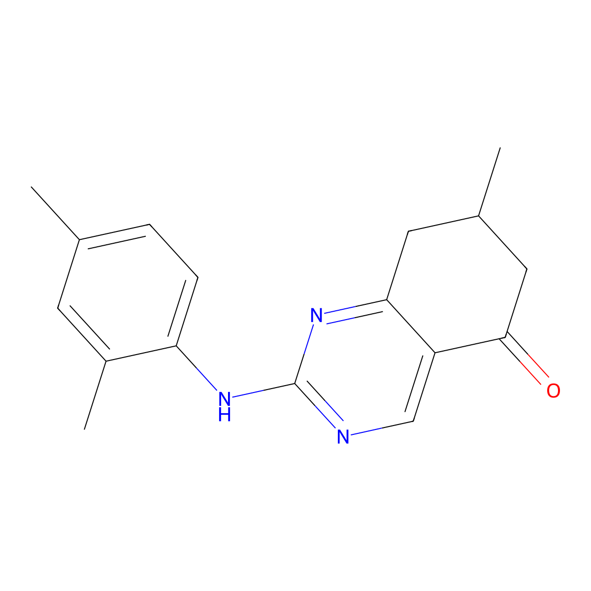 2-[(2,4-dimethylphenyl)amino]-7-methyl-7,8-dihydroquinazolin-5(6H)-one molecular structure, CAS 713091-60-2