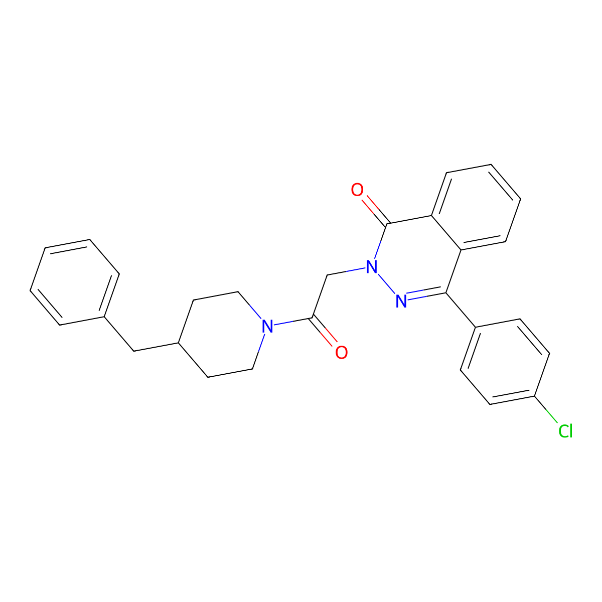 2-[2-(4-Benzylpiperidin-1-yl)-2-oxoethyl]-4-(4-chlorophenyl)phthalazin-1-one molecular structure, CAS 713098-19-2