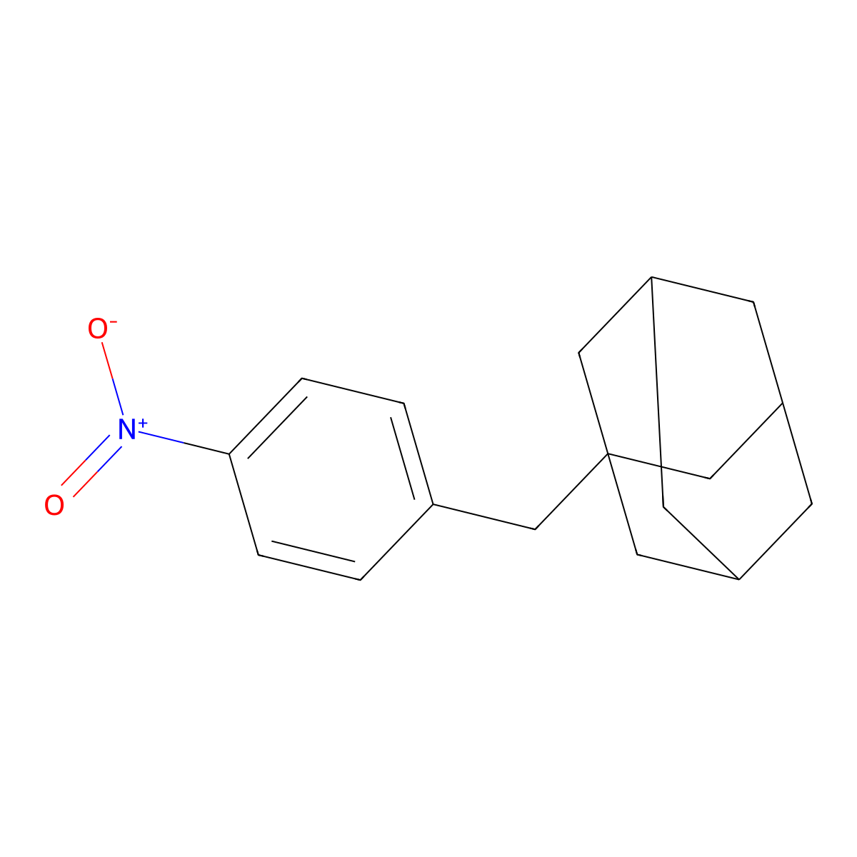 1-[(4-Nitrophenyl)methyl]adamantane molecular structure, CAS 7131-12-6