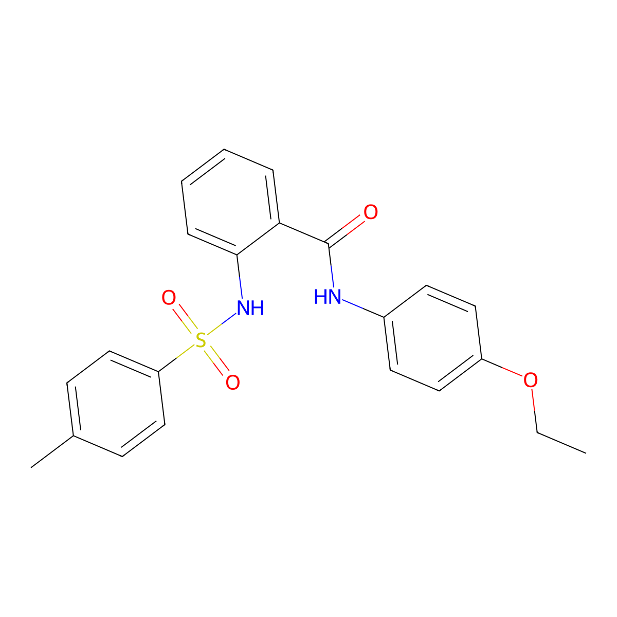 N-(4-ethoxyphenyl)-2-[(4-methylphenyl)sulfonylamino]benzamide molecular structure, CAS 713105-33-0