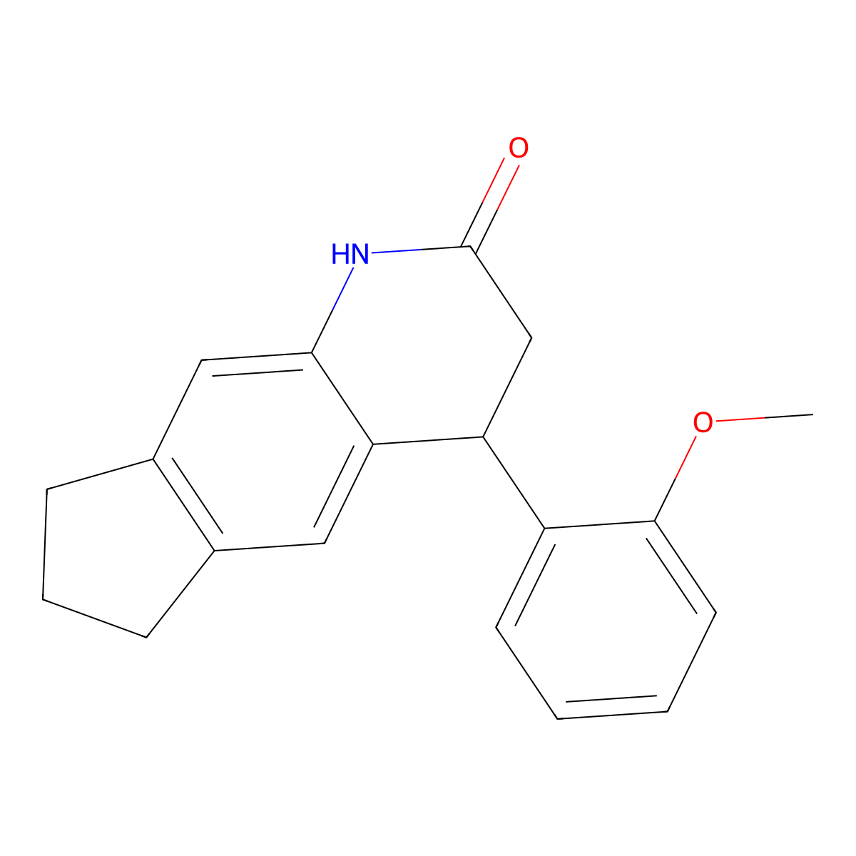 4-(2-Methoxyphenyl)-1,3,4,6,7,8-hexahydrocyclopenta[g]quinolin-2-one molecular structure, CAS 713106-36-6