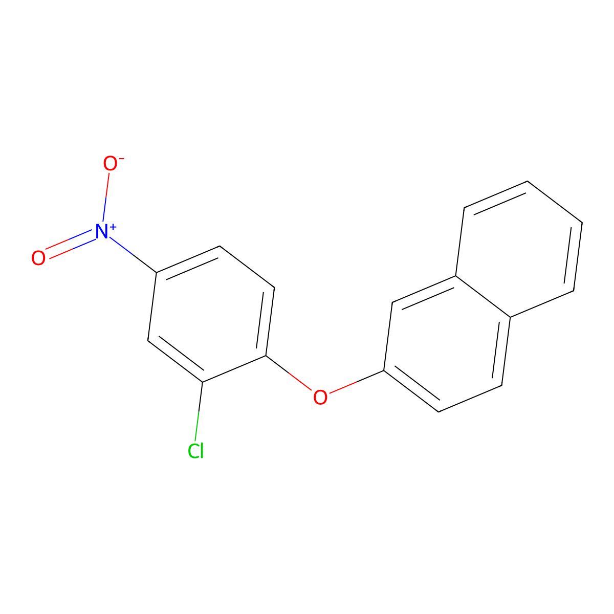 2-(2-Chloro-4-nitrophenoxy)naphthalene molecular structure, CAS 71311-86-9