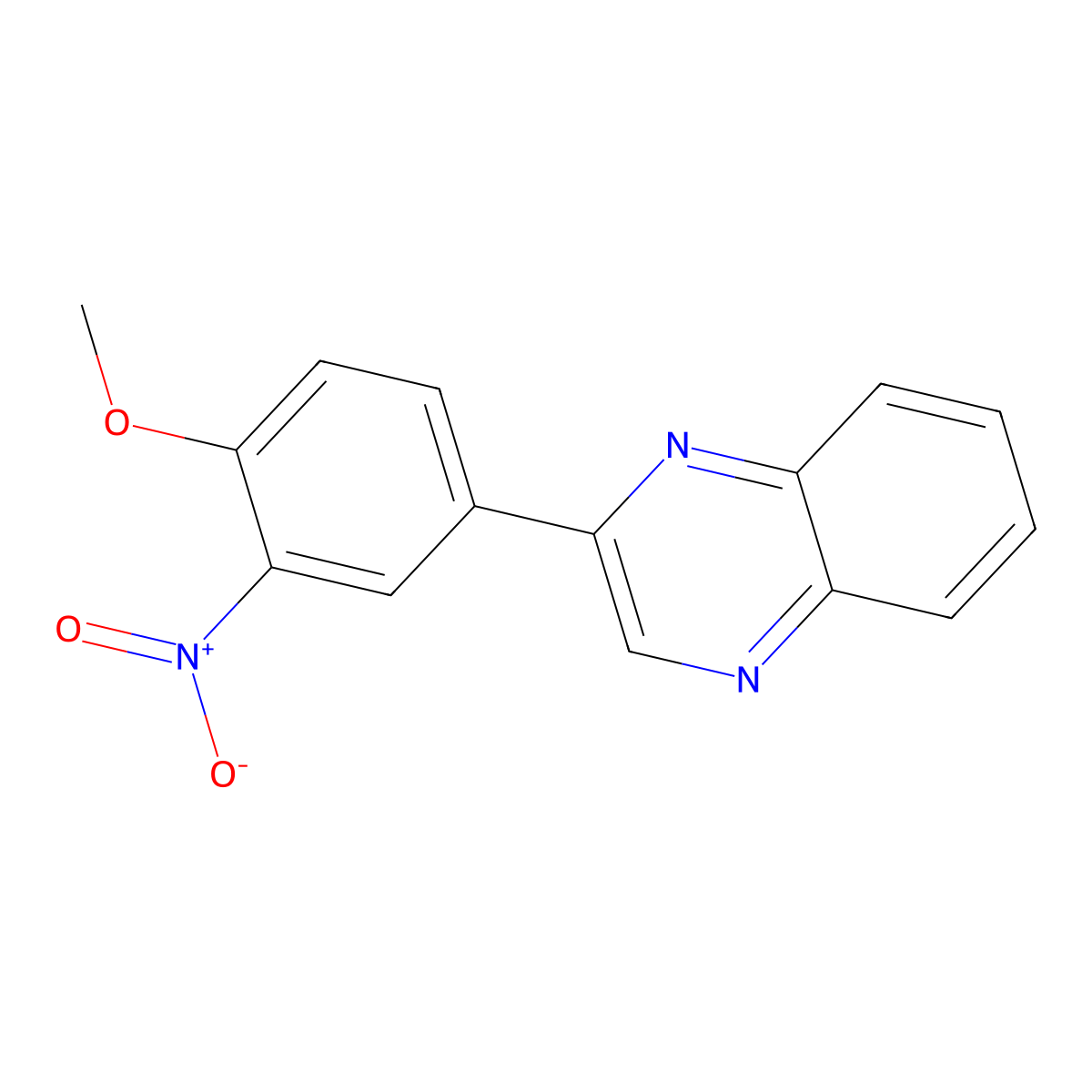 2-(4-Methoxy-3-nitrophenyl)quinoxaline molecular structure, CAS 713110-86-2