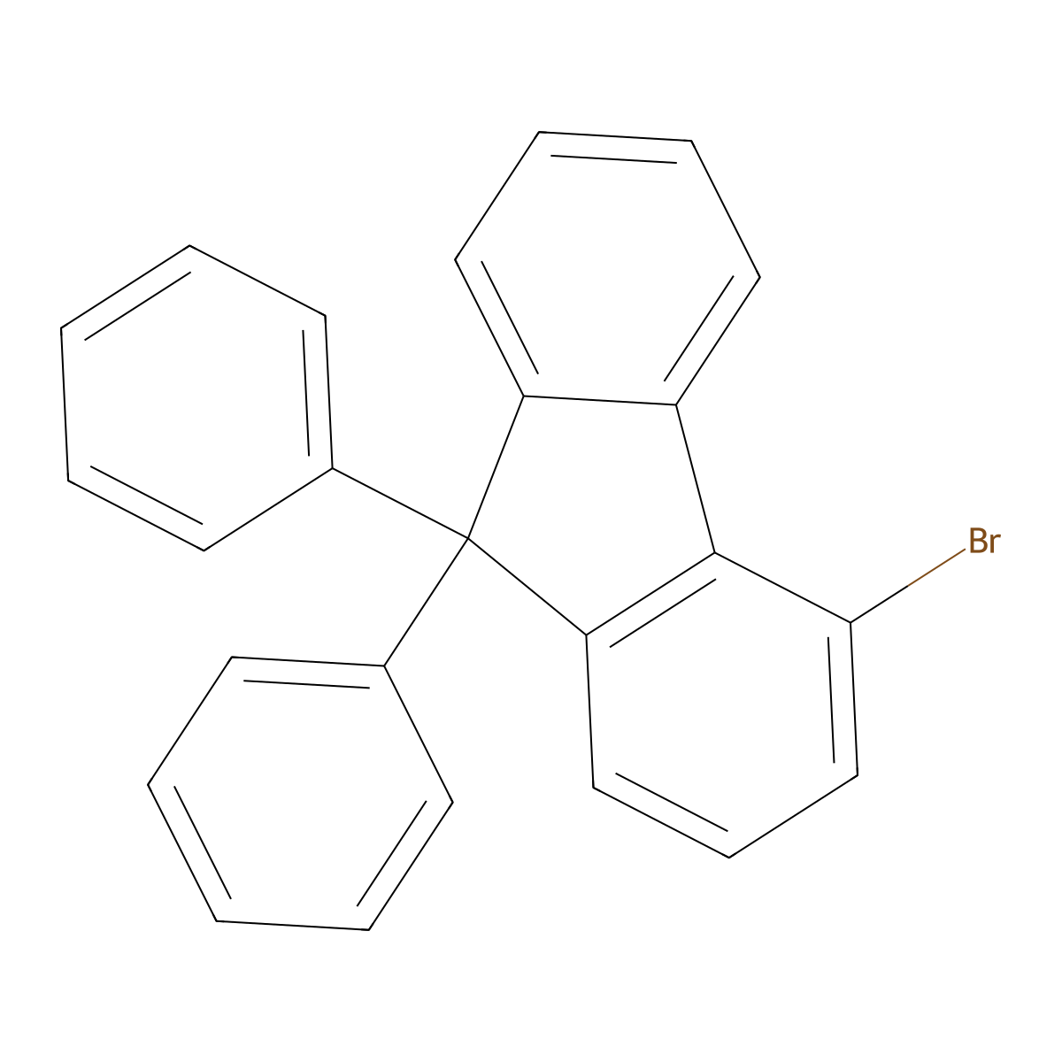 4-Bromo-9,9-diphenyl-9H-fluorene molecular structure, CAS 713125-22-5
