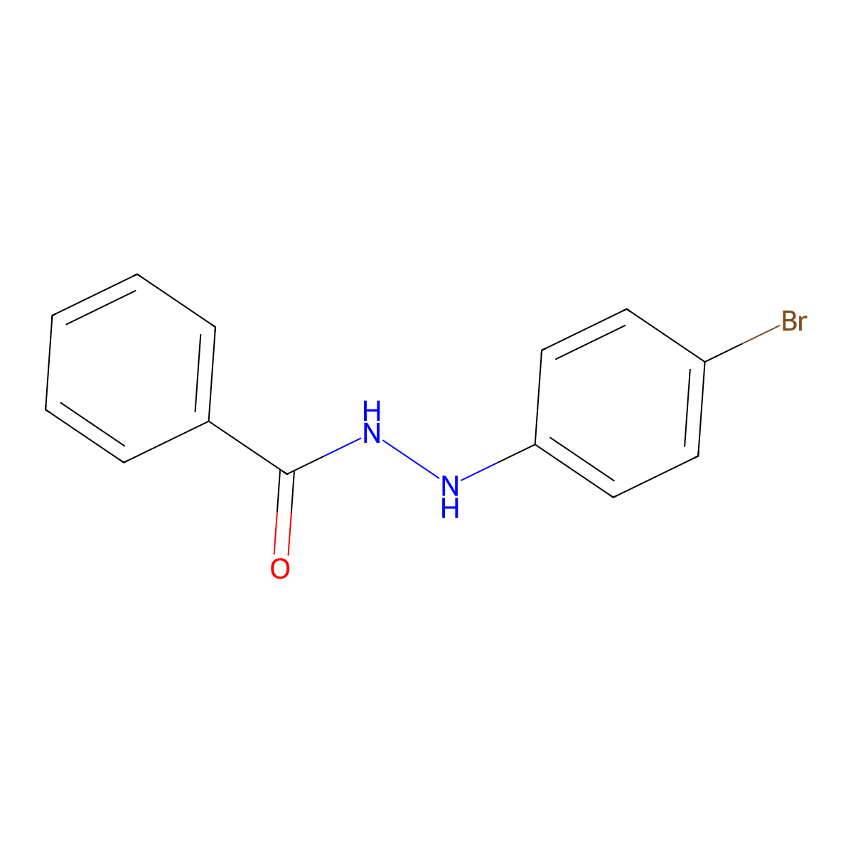 Benzoic acid, 2-(4-bromophenyl)hydrazide molecular structure, CAS 71315-63-4