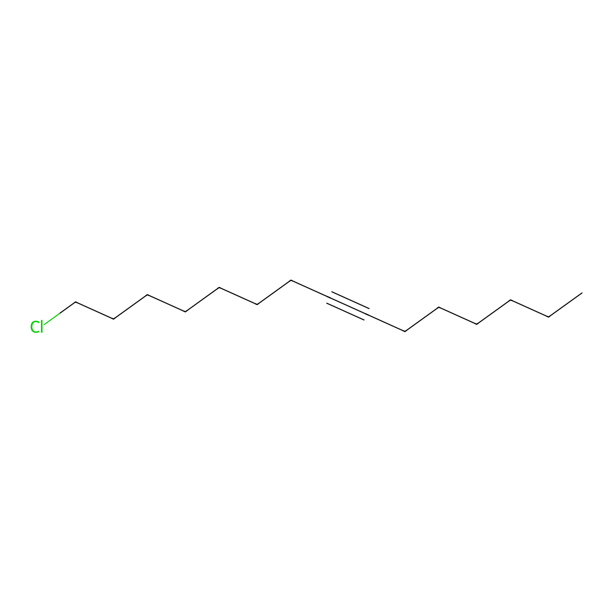7-Pentadecyne, 15-chloro- molecular structure, CAS 71317-70-9