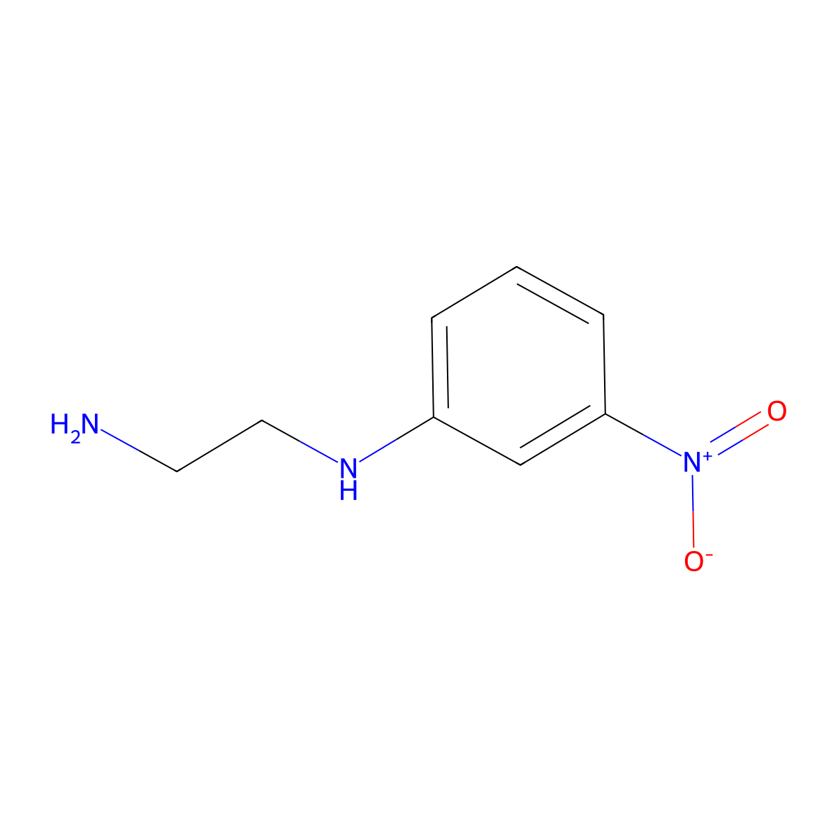 N1-(3-nitrophenyl)ethane-1,2-diamine molecular structure, CAS 71319-72-7