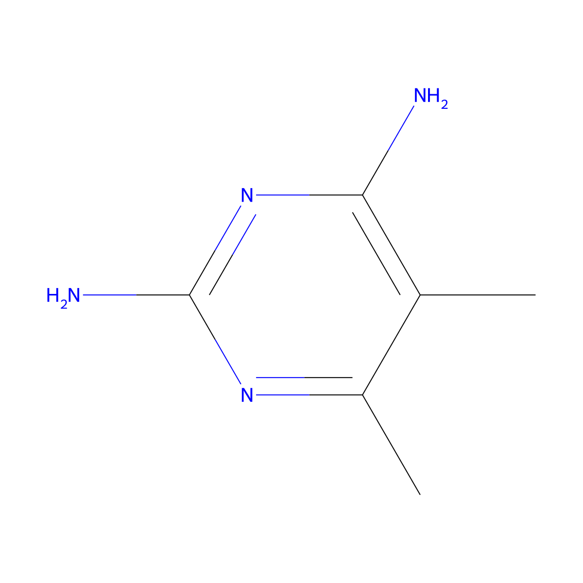 5,6-Dimethylpyrimidine-2,4-diamine molecular structure, CAS 7132-61-8