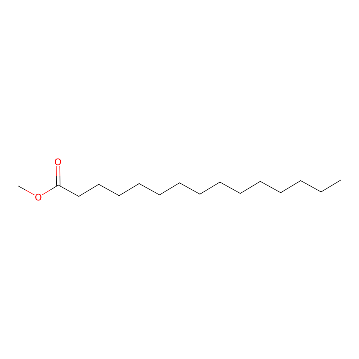 Methyl Pentadecanoate molecular structure, CAS 7132-64-1