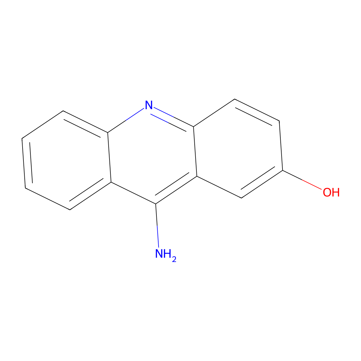 9-Amino-2-hydroxyacridine molecular structure, CAS 7132-67-4