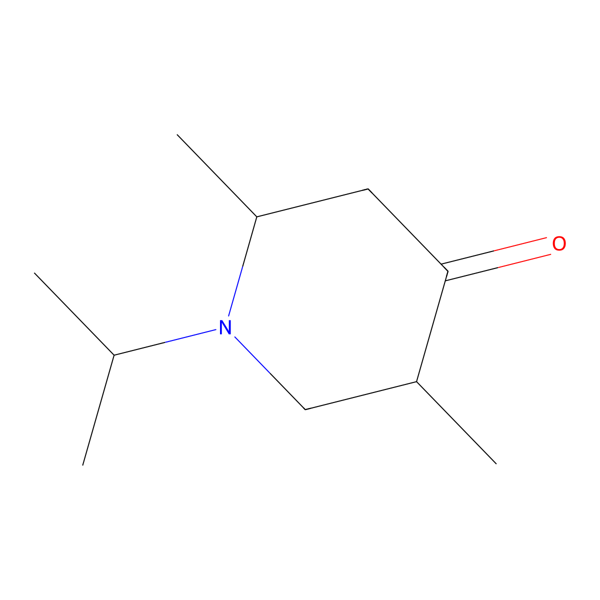 2,5-Dimethyl-1-(1-methylethyl)-4-piperidinone molecular structure, CAS 71323-00-7