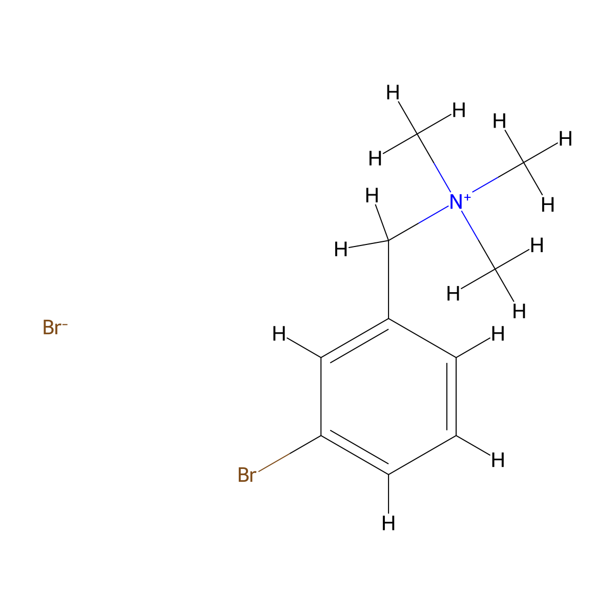 Ammonium, (m-bromobenzyl)trimethyl-, bromide molecular structure, CAS 71323-99-4