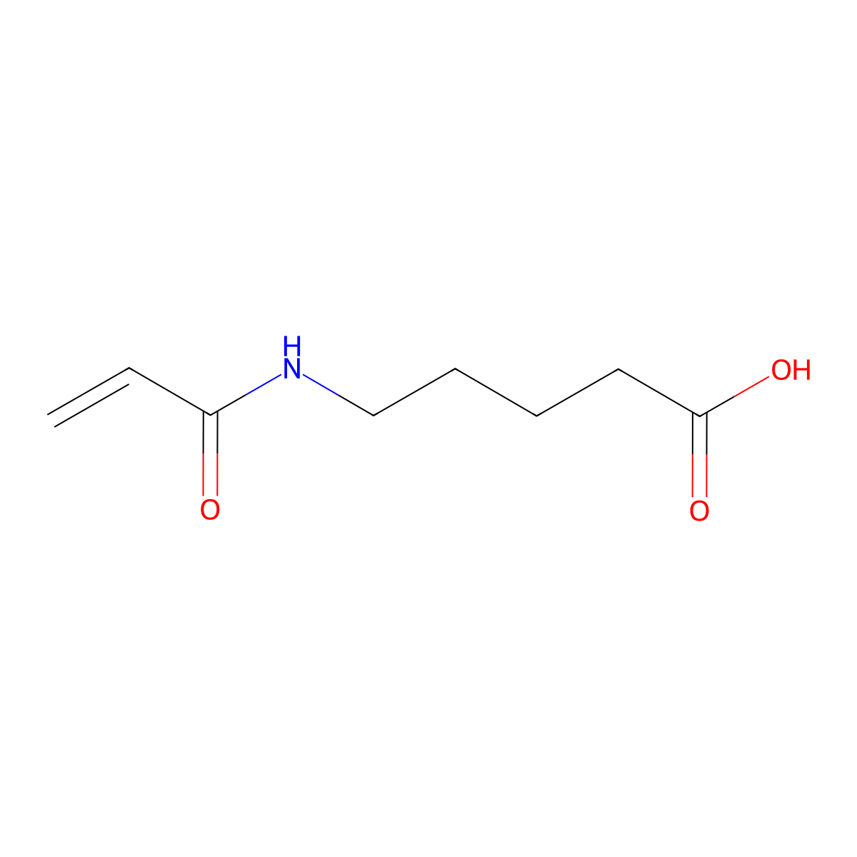 5-(Prop-2-enamido)pentanoic acid molecular structure, CAS 71325-54-7