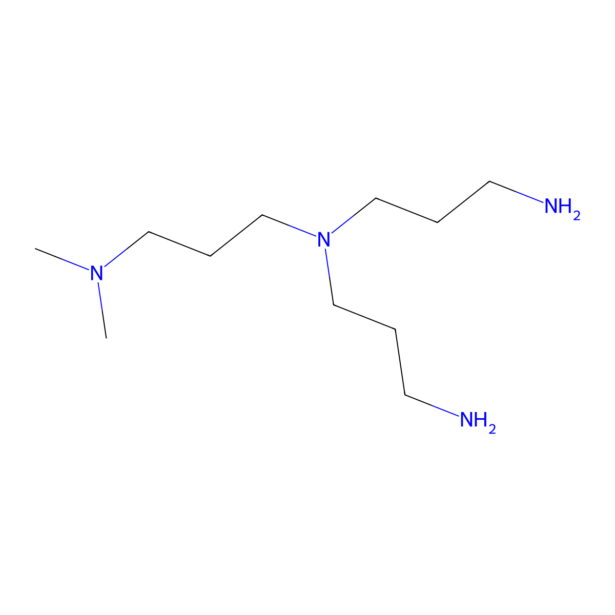 N,N-Bis(3-aminopropyl)-N',N'-dimethylpropane-1,3-diamine molecular structure, CAS 71326-30-2