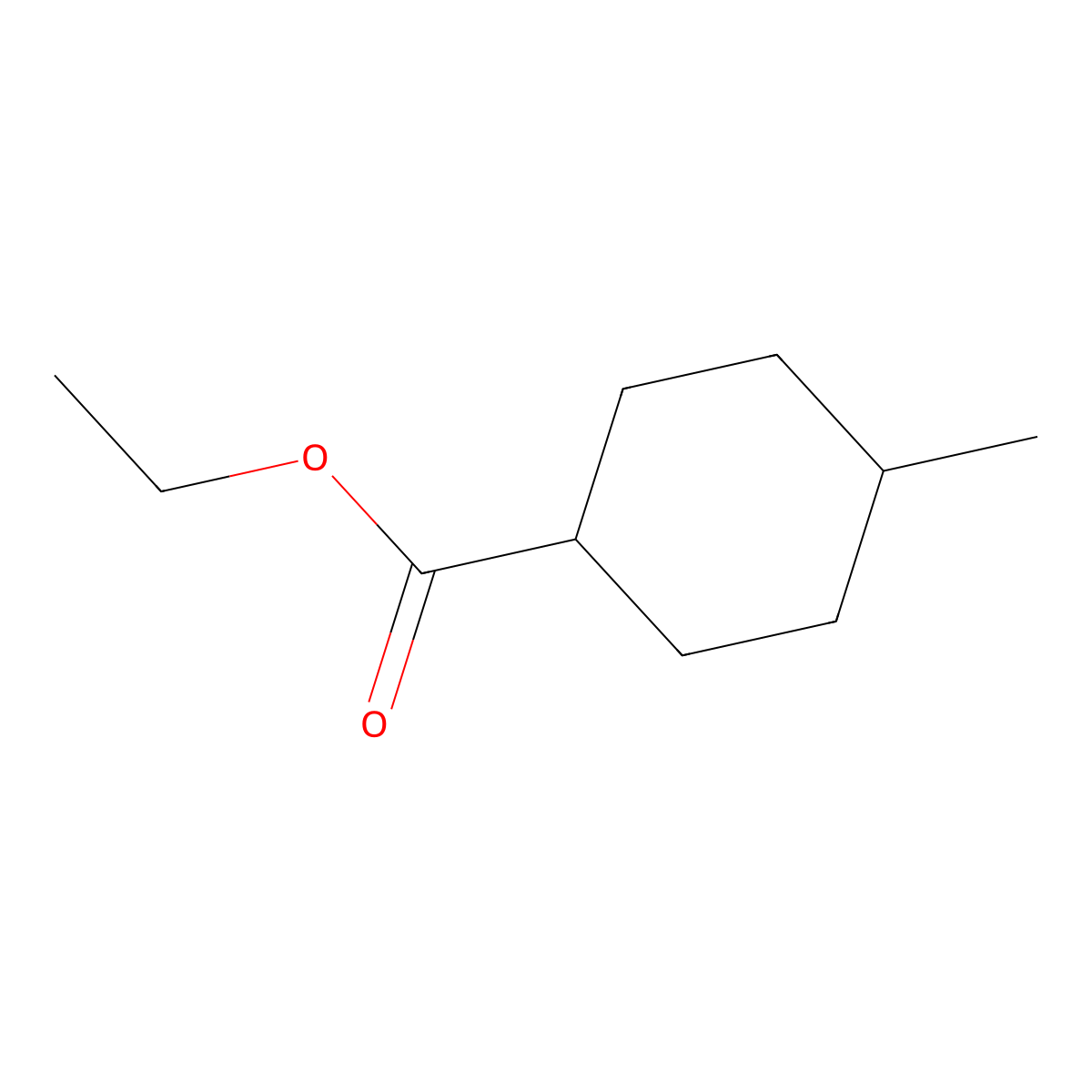 Ethyl 4-methylcyclohexane-1-carboxylate molecular structure, CAS 7133-31-5