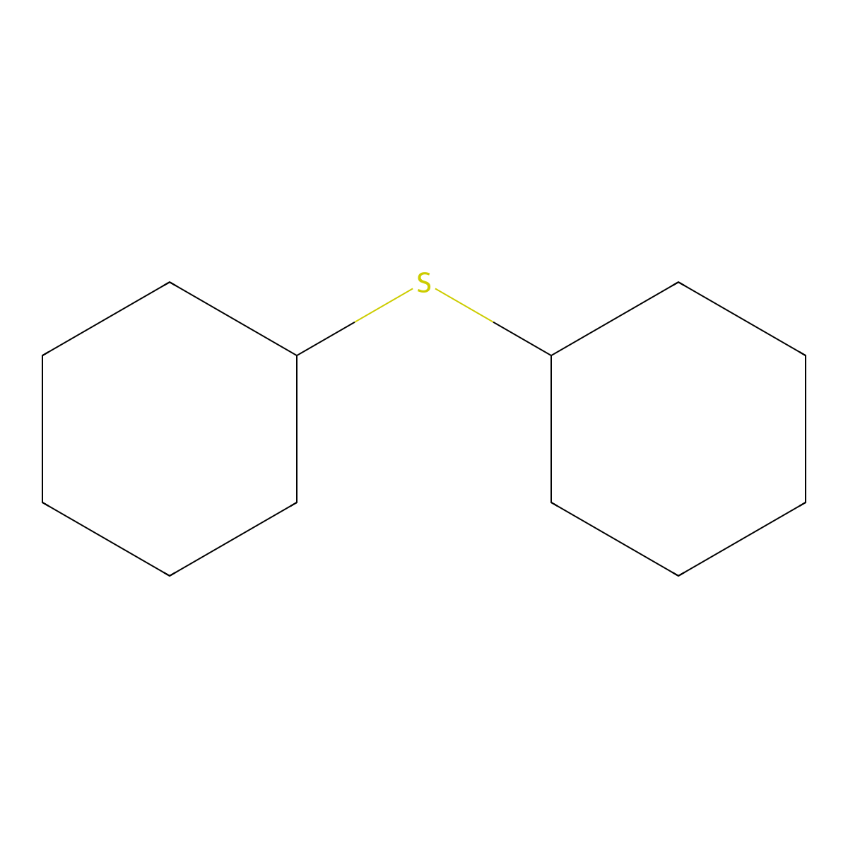 1,1'-Thiobis(cyclohexane) molecular structure, CAS 7133-46-2