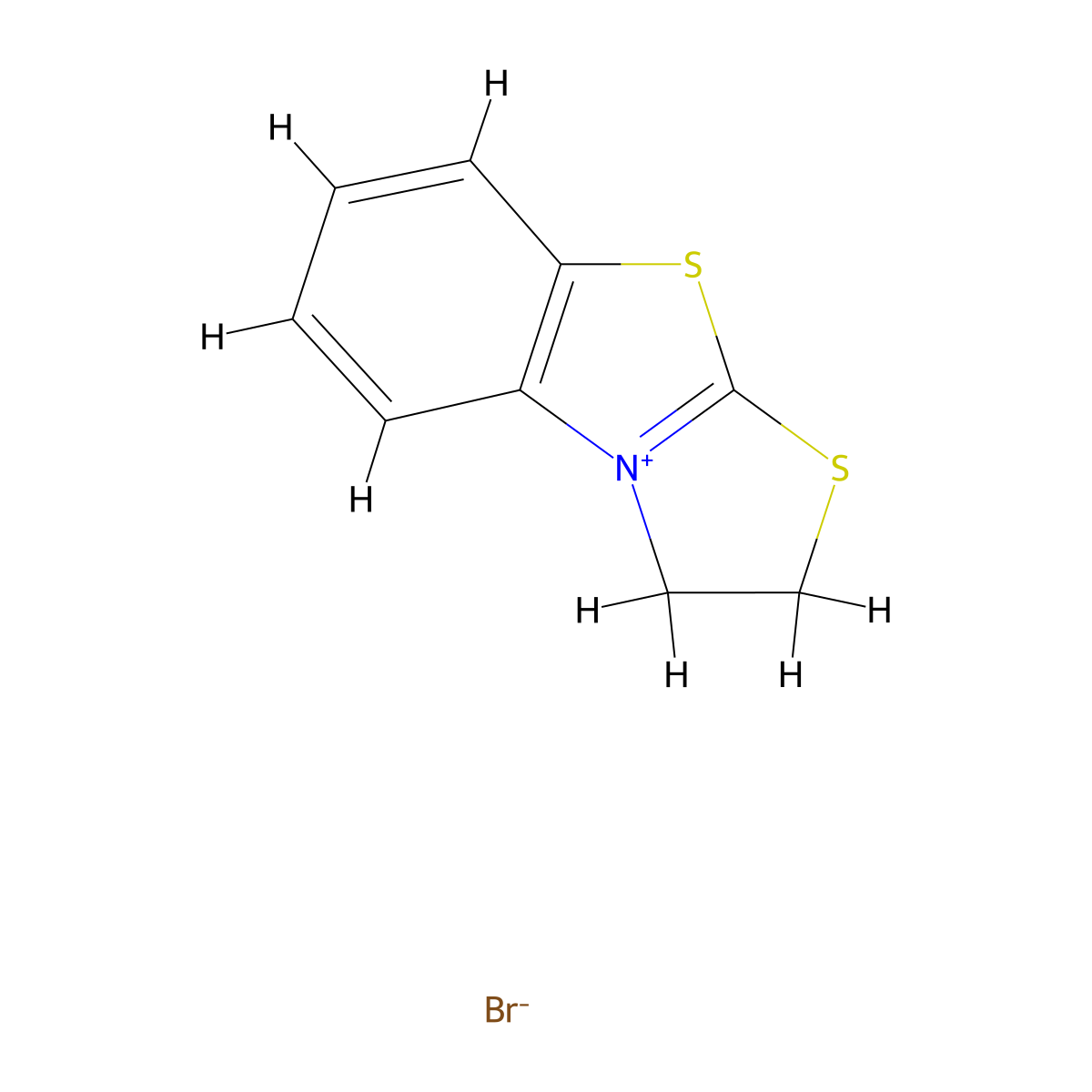 2,3-Dihydro[1,3]thiazolo[2,3-b][1,3]benzothiazol-4-ium bromide molecular structure, CAS 7133-49-5