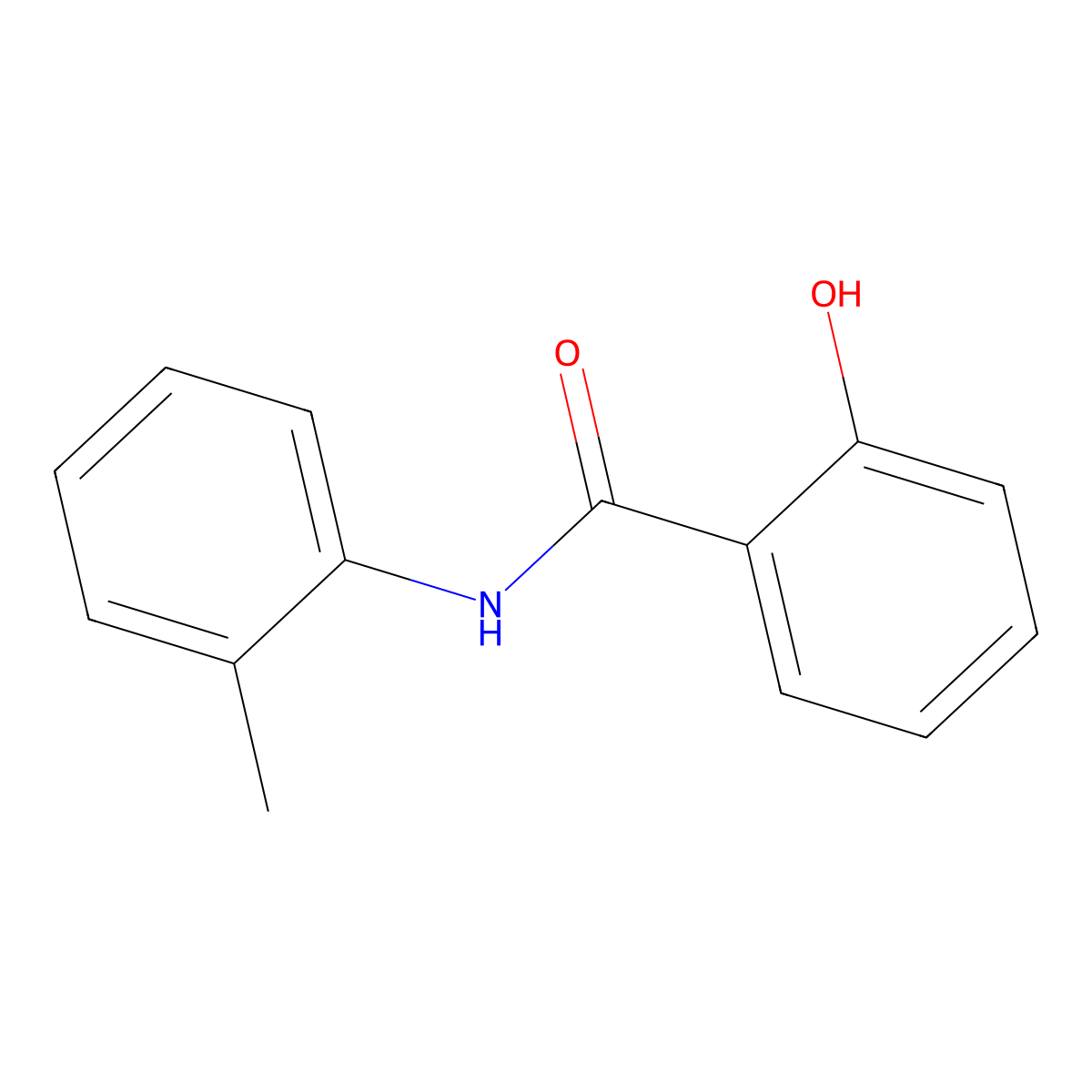 2-hydroxy-N-(2-methylphenyl)benzamide molecular structure, CAS 7133-56-4