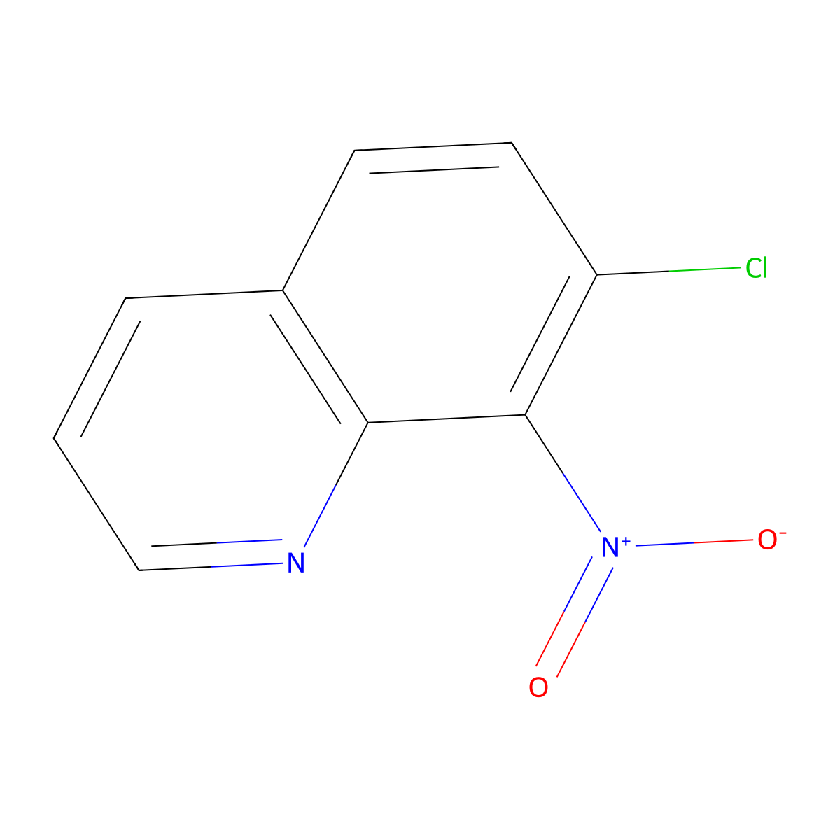 7-Chloro-8-nitroquinoline molecular structure, CAS 71331-02-7