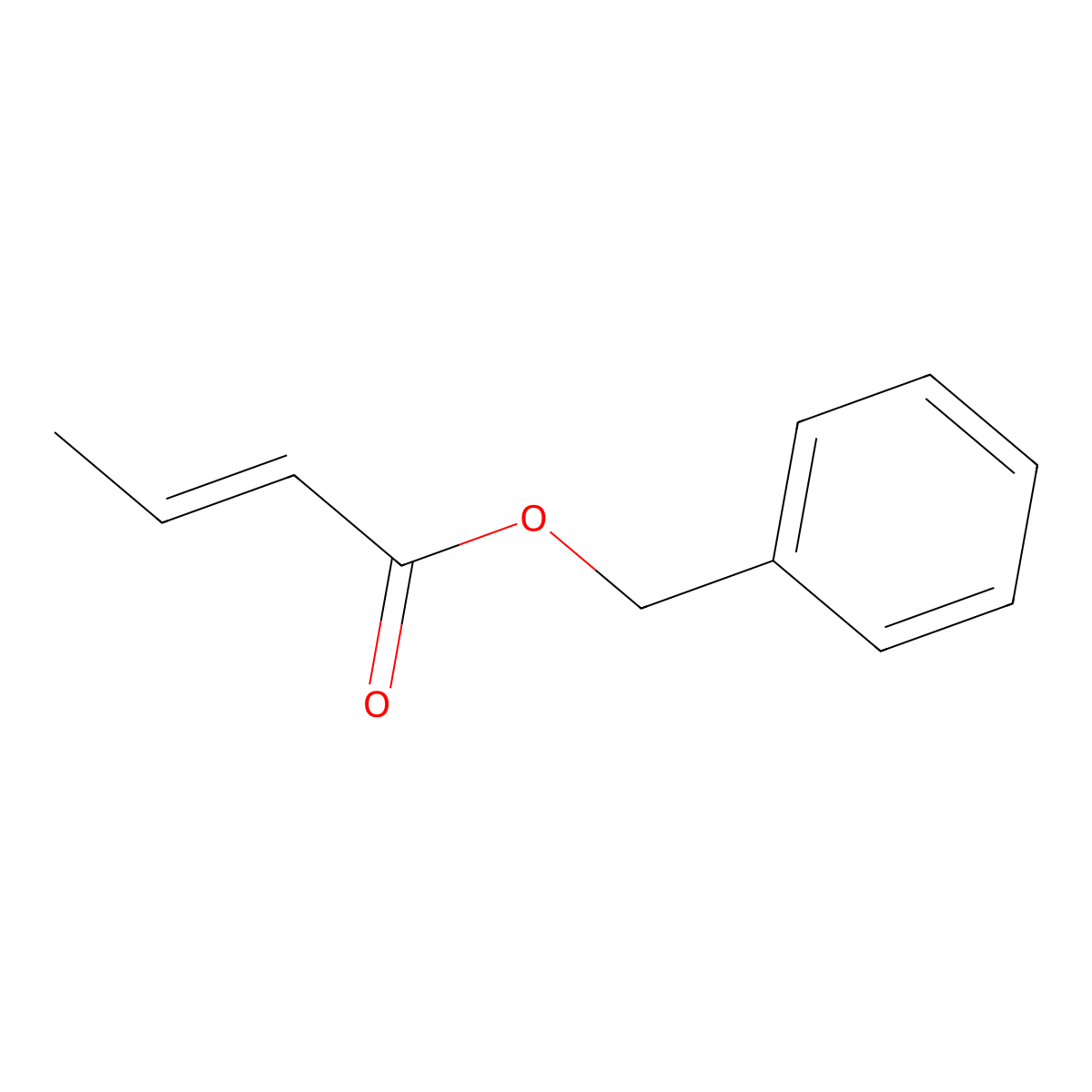 Benzyl crotonate, (E)- molecular structure, CAS 71338-71-1