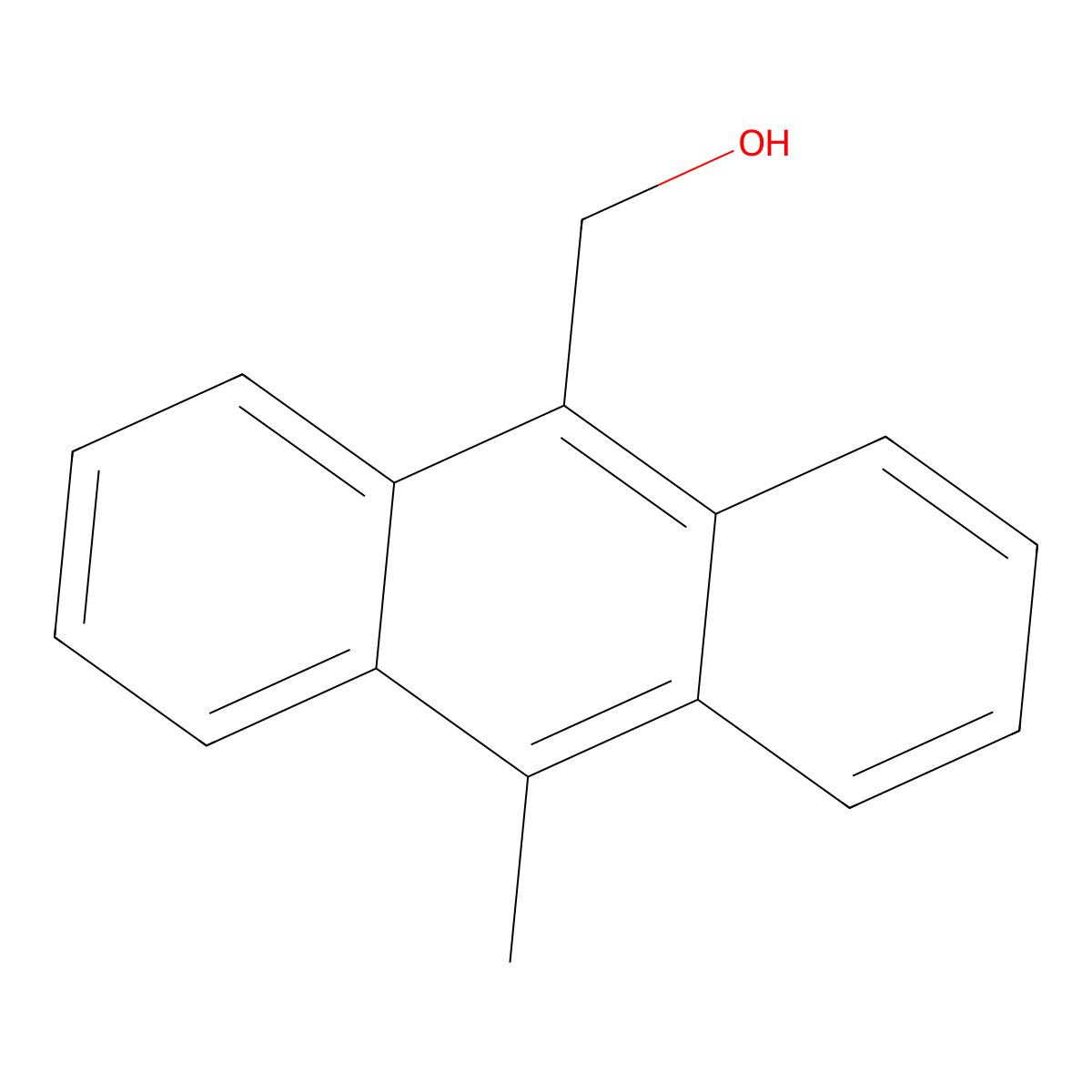 9-Hydroxymethyl-10-methylanthracene molecular structure, CAS 71339-55-4