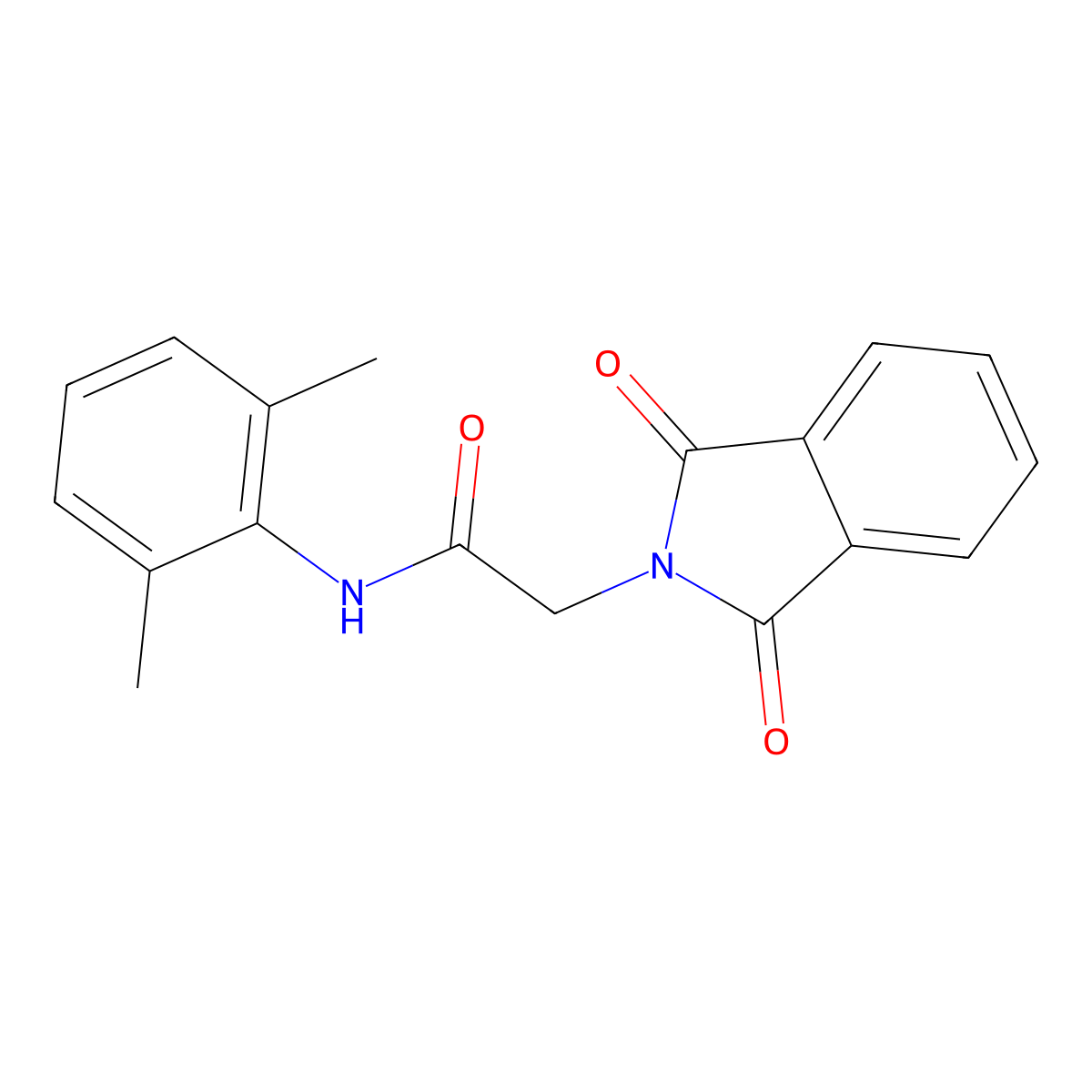 N-(2,6-dimethylphenyl)-2-(1,3-dioxo-1,3-dihydro-2H-isoindol-2-yl)acetamide molecular structure, CAS 71344-56-4