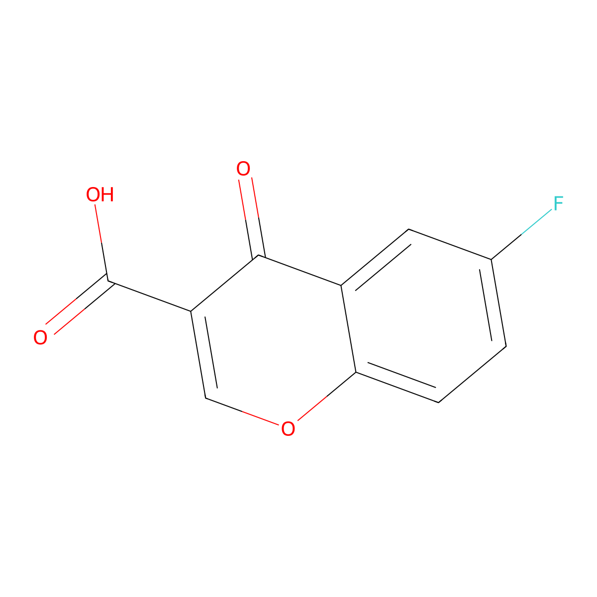 6-Fluorochromone-3-carboxylic acid molecular structure, CAS 71346-17-3
